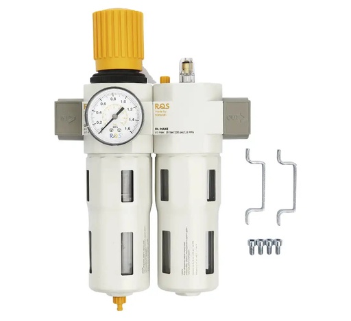 [05-00-91] ᴿᴰ Air pressure regulator with water separator and lubricator 1" MAXI RQS (05-00-91, REDATS)