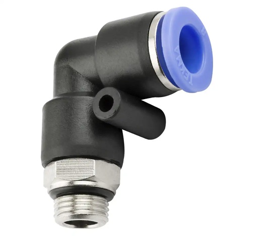 [26-01-24] ᴿᴰ Leņķa šļūtenes savienotājs 8 mm, vītne 1/8" (26-01-24, REDATS)