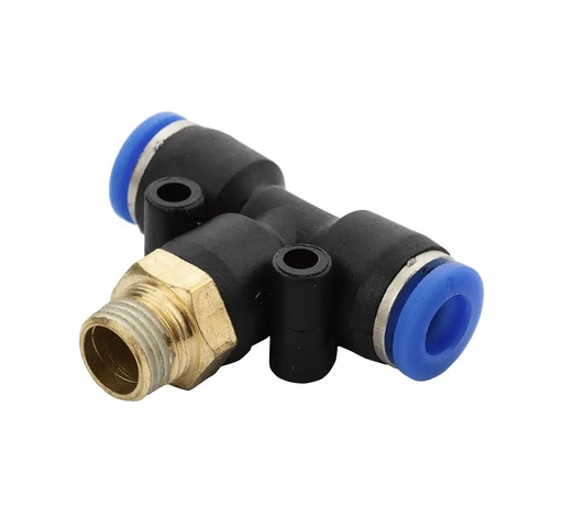 [26-01-29] ᴿᴰ Įkišama T žarnos jungtis 6 mm, sriegis 1/8″ (26-01-29, REDATS)
