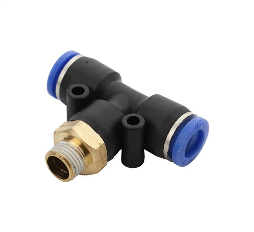 [26-01-30] ᴿᴰ Iespraužams T šļūtenes savienojums 8 mm, 1/8″ vītne (26-01-30, REDATS)