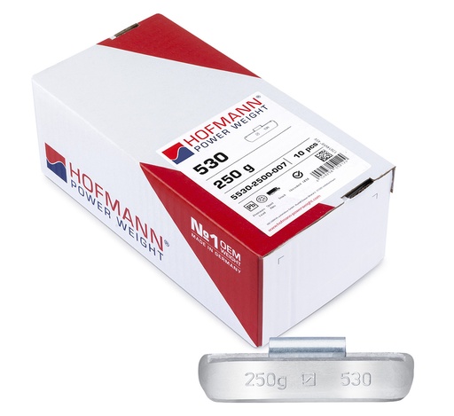 [01-02-03] ᴿᴰ Lead hammer-on weights HOFMANN TBX for trucks, 250 g, 10 pcs (01-02-03, HOFMANN)