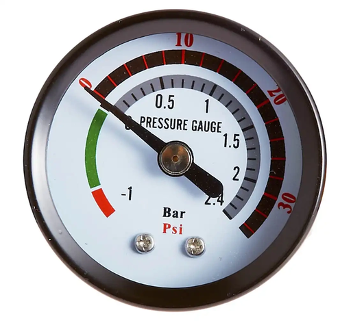 [26-04-33] ᴿᴰ Ejector pressure gauge D-150, scale -1…+2.4 bar (26-04-33, REDATS)