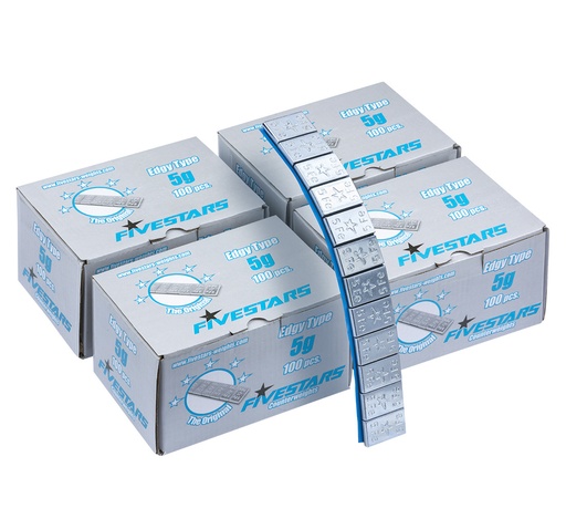 [01-02-76] ᴿᴰ Adhesive FE weights FIVE STARS 5 g EDGY, 400 pcs (01-02-76, FIVE STARS)