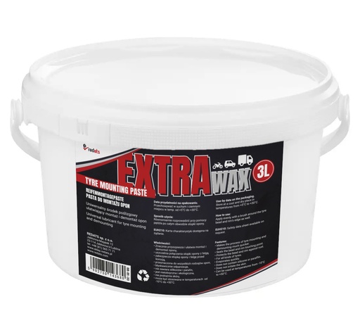 [08-01-33] ᴿᴰ Padangų montavimo pasta Extra Wax, 3 kg (08-01-33, REDATS)