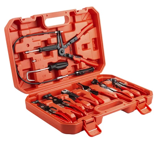 [07-03-17] ᴿᴰ Hose pinch-off pliers, 9 pcs in case (07-03-17, REDATS)