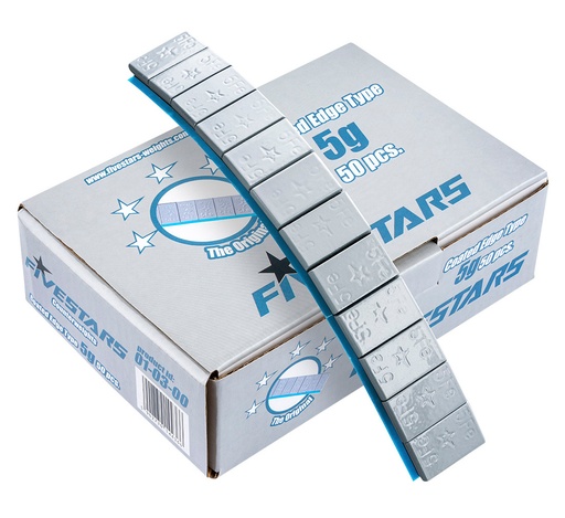[01-03-00] ᴿᴰ Lipnūs ratų svareliai FIVE STARS 5 g EDGY, 50 juostelių, v2 (01-03-00, FIVE STARS)