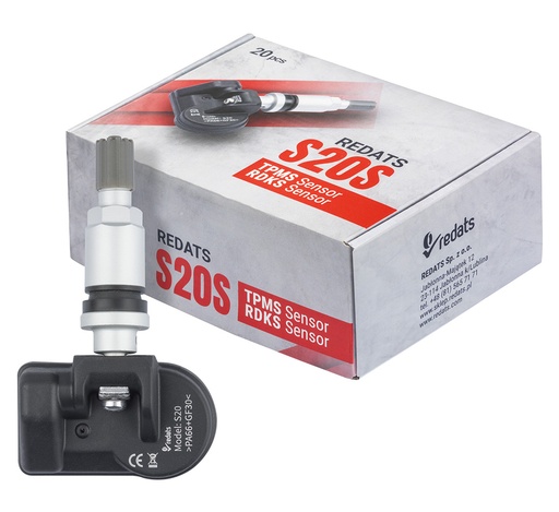 [19-01-20] ᴿᴰ Universālais TPMS sensors S20S, alumīnija, 433/315 MHz (19-01-20, REDATS)